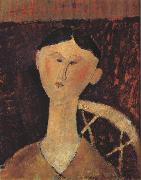Amedeo Modigliani Portrait of Mrs.Hastings (mk39) oil painting reproduction